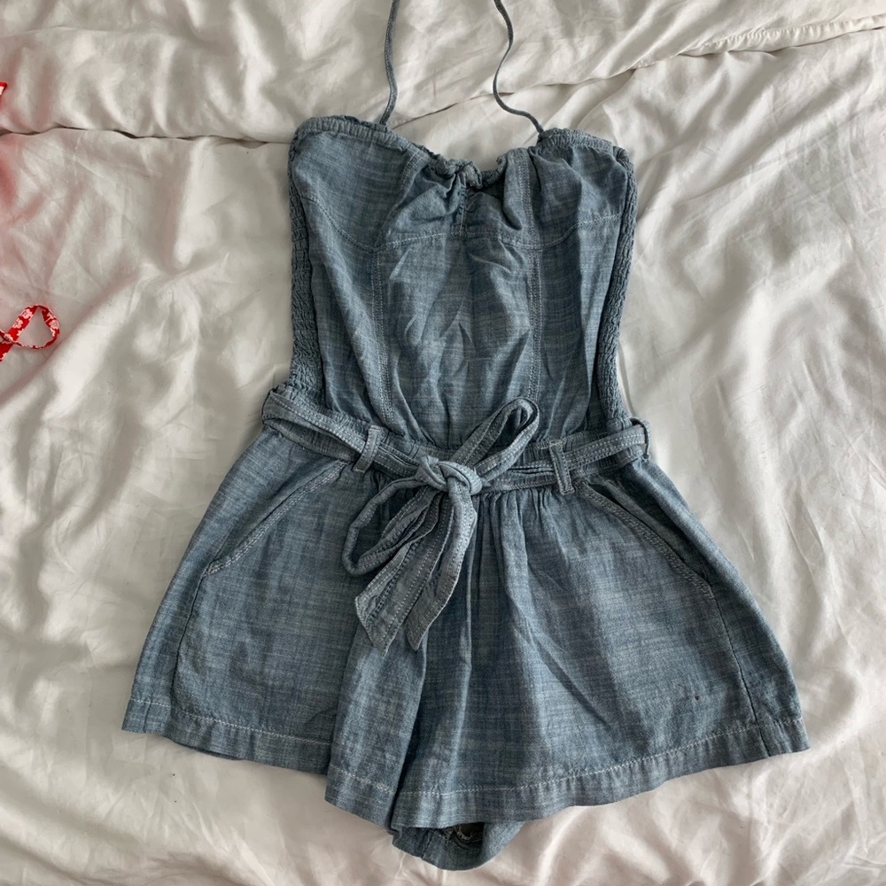 Gilly Hicks Chambray Romper